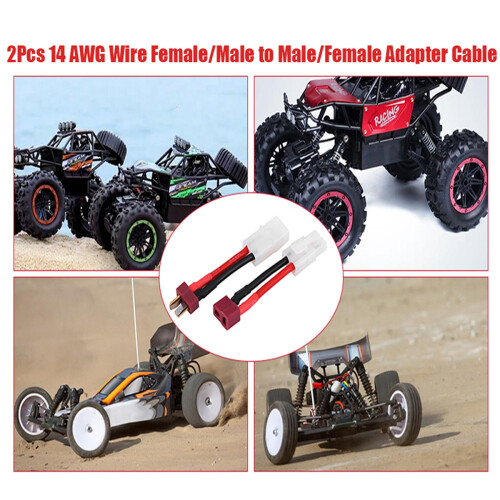 Rc Speed Controller Adapter For Portable Use, Solid And Secure Connection Adapter Connector For Deans T Style Plug To Tamiya Style Connector, Light We 1