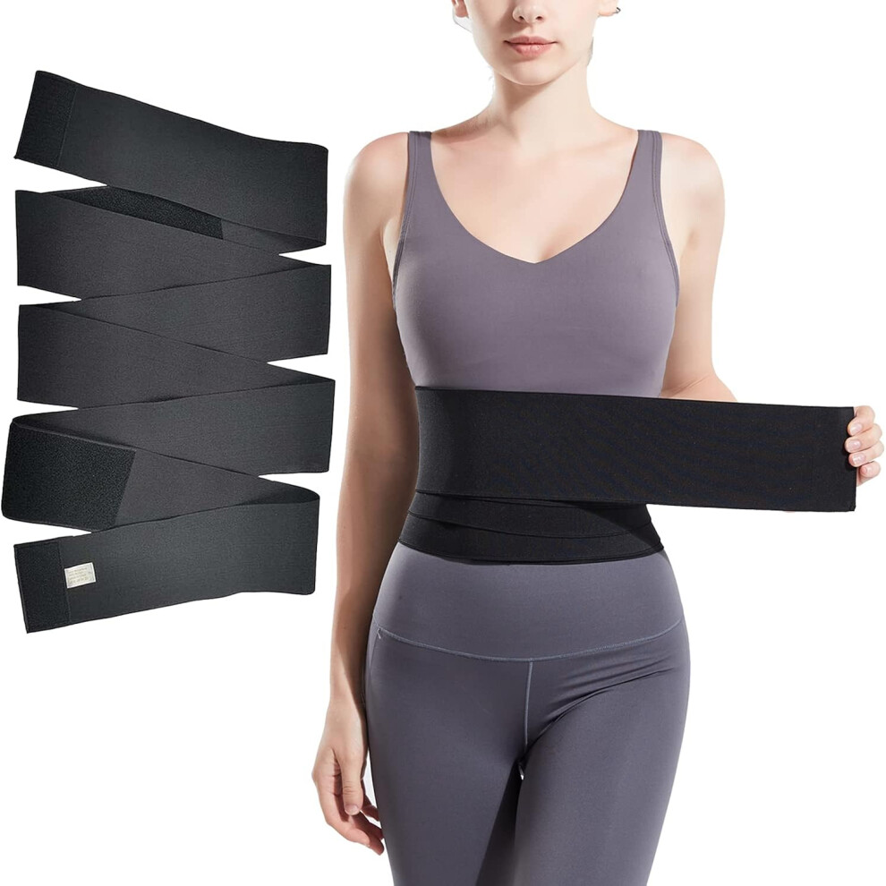 Abdominal Binder for Post Surgery Recovery, Waist Band with Adjustable Fit and Breathable Compression Support, Core Stabilizer Belly Wrap for Stomach