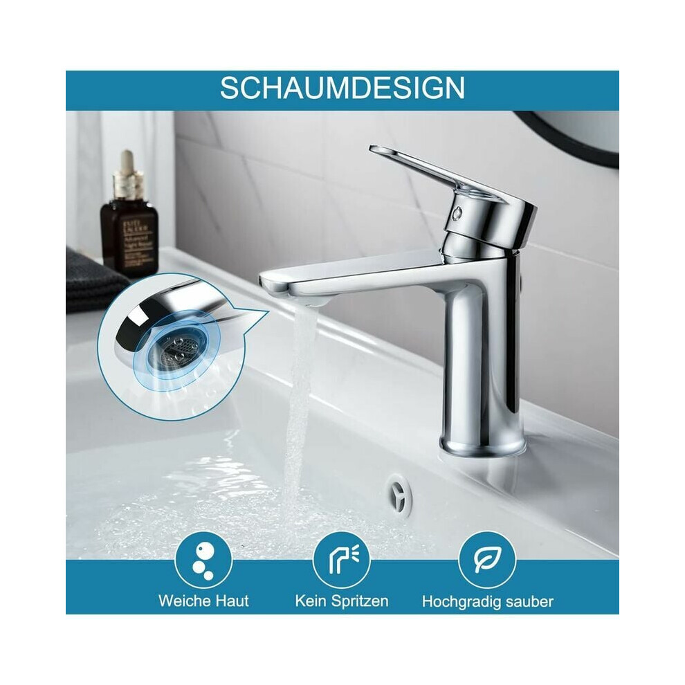 Vessel Sink Faucet, Solid Brass Material Tall Bathroom Faucet Single Handle With Drip-Free Valve And Ceramic Disc Cartridge For Most Single Hole 9169997264978