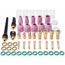 Efficiënte TIG-lasbrander upgrade, compatibel met 17 18 26 Series Stubby gaslens koperen verbruiksartikelen, werkt met 54N gaslens keramische cup