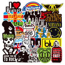 Rock-Roll-Aufkleber, Geschenke für Musikfans mit personalisierter Laptop-Dekoration, wasserfester Graffiti-Aufkleber für Skateboards und
