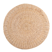 Almofada de assento respirável em tecido para cadeira de jantar no chão, almofada de chão estilo japonês, almofada tatami tecida à mão,