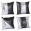 Coussin moderne ton argent noir, pour étui,-Trois combats 2