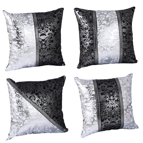 Coussin moderne ton argent noir, pour étui,-Trois combats 1