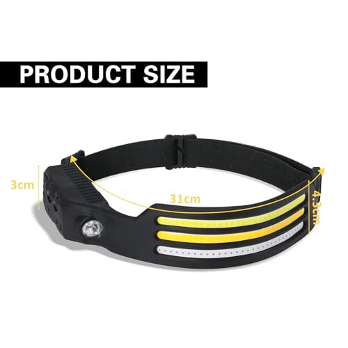 2-Pack-Head Torch Rechargeable-Super-Bright-LED-Headtorch-Headlamp with Sensor Control-Headlight-10 Light Modes-IPX4 Waterproof-Adjustable Strap-Ligh 1