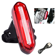 LED Rear Bike Tail Light, Ultra Bright USB Rechargeable Bicycle Taillights, Waterproof Bike Back Light for Cycling Helmet Safety Warning Flashers Bli