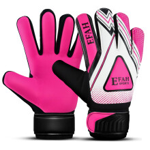 EFAH SPORTS Football Goalkeeper Gloves For Boys kids children adult Soccer Goalie Gloves with Super Grip Palms (Pink, Size 6 suitable for 13 to 15 ye
