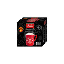 Melitta Porcelain Red Mug with Manchester United Crest Logo in a Gift Box