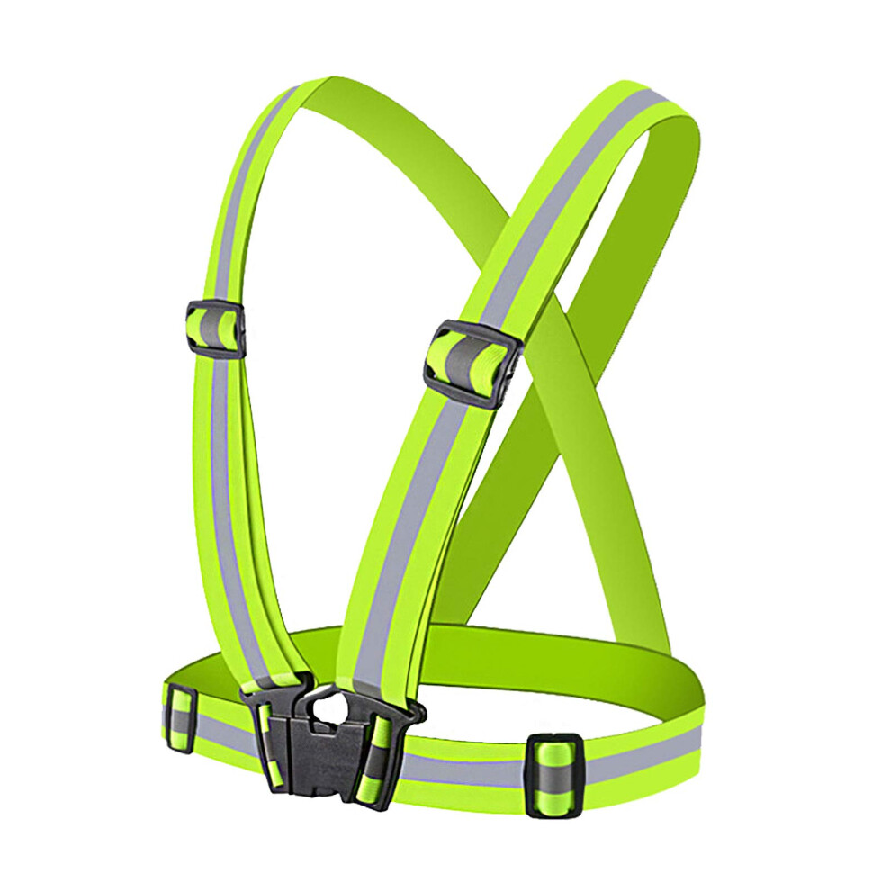 Reflective Vest Adjustable Running Safety Gear High Visibility Safety Vest High Vis Straps High Vis Belt Bike Reflective Belt Night Walking Accessori 60544032