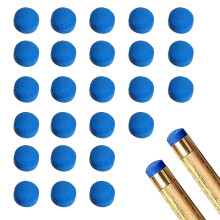 BNXF 25 Pcs 10mm Pool Tips Snooker Tips,Leather Pool Cue Tips Billiard Tips,Snooker Cue Replacement Tips Pool Stick Tips,Blue Diamond Snooker Cue Tip