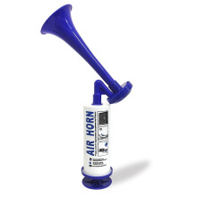 Air Horn Handheld, Airhorn Extremely Loud, Reusable Stadium Horn, Gas Horn for Safety Boat Car Sports Events (Blue)