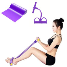 Pull Up Band +Multifunction Resistance Training 4 Tube Pedal Resistance Band Resistance Band Set Sit-up Pull Rope Fitness Pedal Exerciser Tension Rop