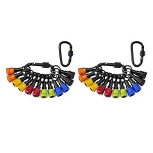 24Pcs Bit Holder Key Chain 1/4Inch Bit Holder Hex Shank Screwdriver Portable Light-Weight Quick-Release Extension Bar