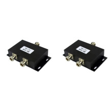 2X MA-Splitter VHF Splitter Two Way VHF Antenna Power Splitter 136-174MHz Power Divider Splitter N-Type Female Conectores A