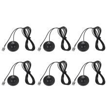 6X Drahtlose Antennen Basis Mikrofon Antennen Basis mit Magnet 3 Meter Rg174 Kabel BNC AußEn Antenne