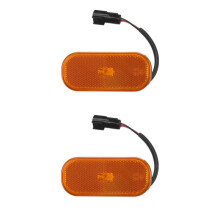 2X Marcador Lateral Lente de LáMpara Amarilla Clara para  Transit MK8 2014 2015 2016 2017 2018 2019 2020 2021 1832493 BK31-15442-CB