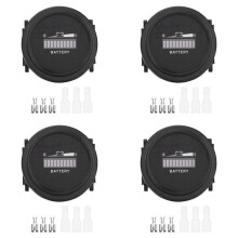 4X 12V/24V/36V/48V/72V LED Digital Battery Indicator Waterproof Meter Gauge Battery Indicator for Go-Lf Ca-Rt