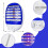 Fly Zapper, Μπλε Φώτα Εσωτερικού Χώρου για Ασφαλή και Αποτελεσματική Καταπολέμηση 4