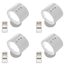 4X Glow Right Halo Lux,Glow Right Everywhere Light,Glow Right Lights,USB Rechargeable Lights White