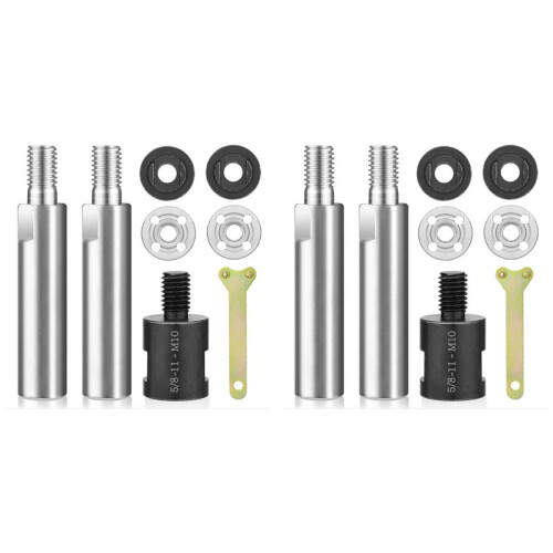 2X Angle Grinder Extension Pole,M10 Thread Polisher Adapter Pole, Grinder Extension for 100 Type Angle Grinder/Polisher