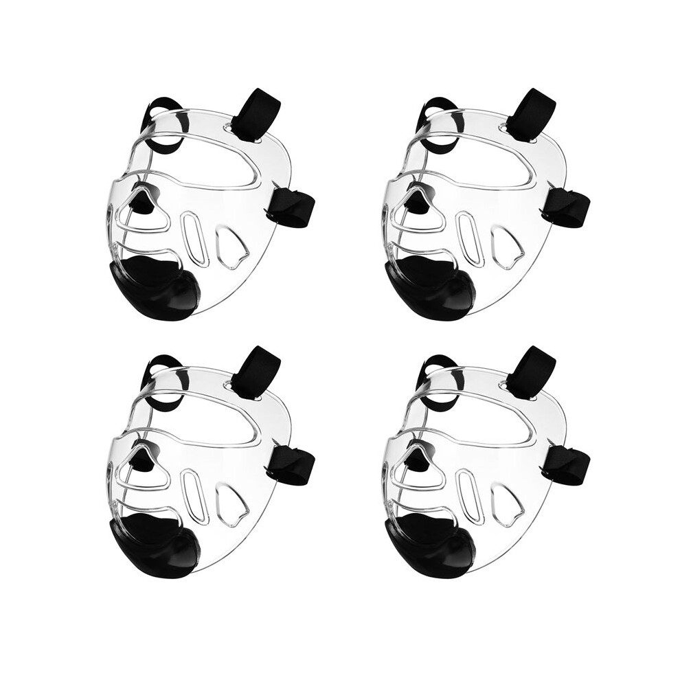 4X Taekwondo Face Mask Taekwondo Clear Detachable Protector Protective Mask For Sports Boxing Taekwondo Sanda Children 4712276464740