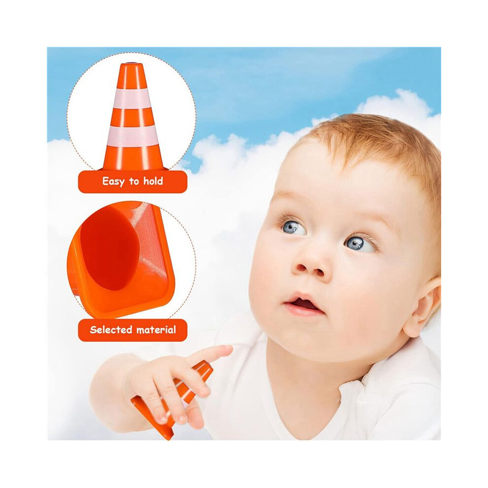 Traffic Cones 50Pcs Miniature Road Cones Construction Cones Kids Traffic Cones Traffic Signs Toys 4713612824822
