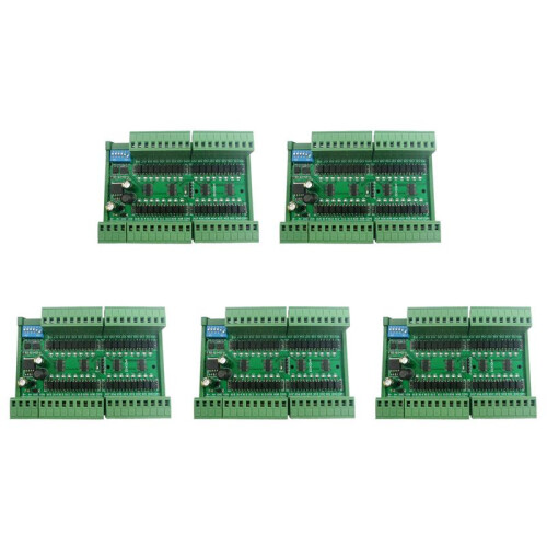 5X 32Ch PNP Isolated Digital Input RS485 Modbus Rtu Controller 12V 24V PLC  Quantity Acquisition Board(with Case)