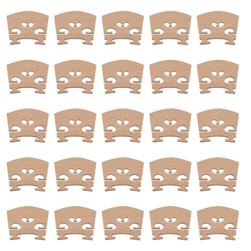 25 Pieces Pont de Violon de Taille Plein 4/4 en Érable Code Qin Accessoires de Violon