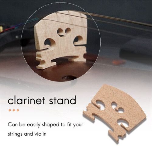 25 Pieces Pont de Violon de Taille Plein 4/4 en Érable Code Qin Accessoires de Violon 1