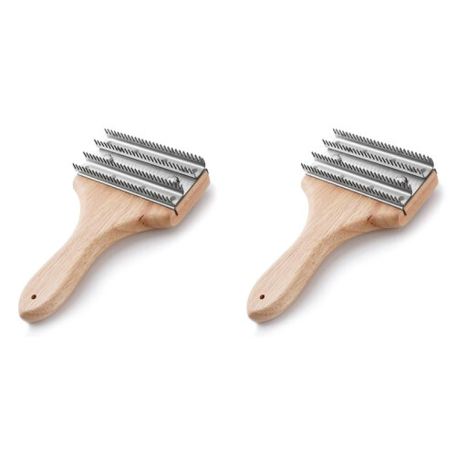 2X Ancinho de Roda de Polimento de 7-3/4 Polegadas com uma Mão para Remover Compostos Residuais e Metal Das Rodas de Polimento