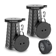 NUMANU 2Pack 2025 Upgraded Collapsible Stool  Dual Carry Bag  Clips Max 280