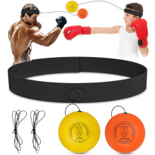 Moseem Boxing Reflex Ball - Adjustable Headband for Adult/Kids Reaction, Punch Speed & Hand Eye Coordination Training