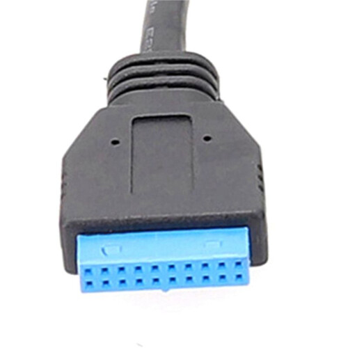 2X USB 3.0 19Pin HUB med Chip Modulär Kabeldesign Moderkortsdataförlängningskabel 2