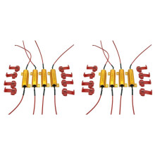 8 Stuks LED-Indicator Ballast Belastingsweerstand Flitssnelheid Relais Richtingaanwijzer Lampen 50W 6 Ohm Belastingsweerstand