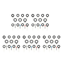 55PCS Auto Car Plug Circuit Board Wire Harness Terminal Extraction Pick Connector Crimp Pin Back Needle Remove Tool Set
