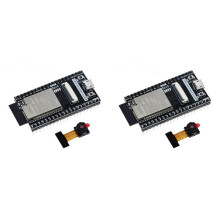 2X Placa de Desarrollo ESP32 CAM ESP32-WROVER-DEV Módulo Wifi CH340C con Cámara OV2640 ESP32-CAM ESP32-WROVER, Soldadura