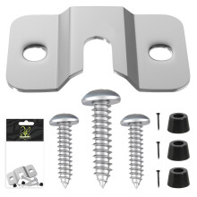 MageRabbit Dart Hanger, Stainless Steel Silvery Bracket, 3pcs Screws and Nails, Dart Board Fittings