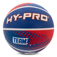 Hy-Pro Basketball - Size 7, Team Series, Red/Blue Basketball Ball with Durable Rubber Compound, High Bounce, Pimpled Grip for Enhanced Control - Recr