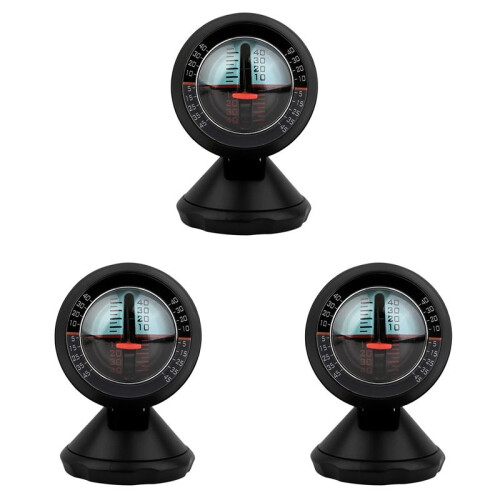 3X Auto-Inclinometer Niveau-Kantelmeter Indicator Hoek Helling Niveaumeter Zoekhulpmiddel GradiëNtbalancer