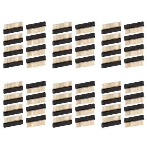 48PCS,2X20(40 Pin) Extra Tall Female 0.1 Inch Pitch Stacking Header for Raspberry Pi A+/B+/Pi 2/Pi 3 Extra Tall Header