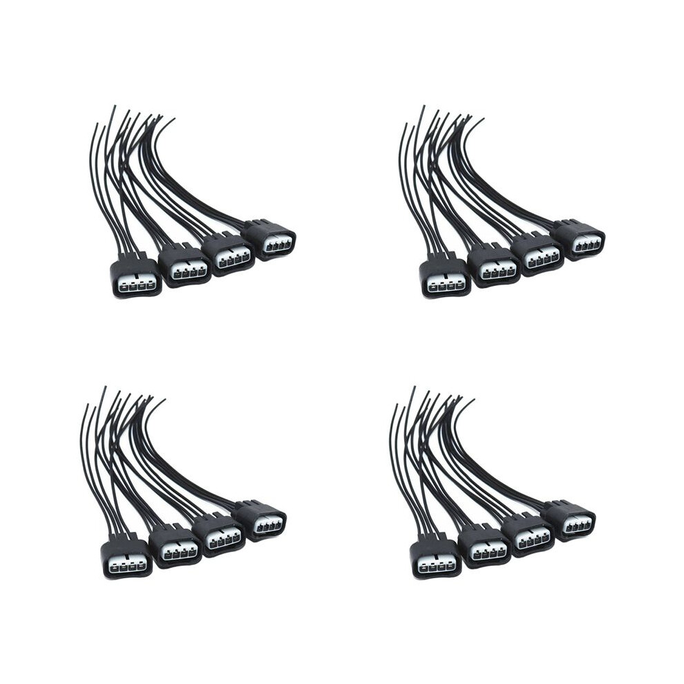 16Pcs Ignition Coil Pigtail Connector Repair Harness Kit Set For Black 6032503533697