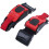 30x Plastic Motorcycle Helmet Speed Clip Chin Strap Quick Release Pull Buckle New Black+Red 3