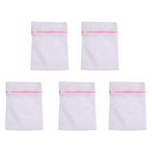 5X Waesche Unterwaesche Netz Gitter Waschmaschine Tasche Socken Dessous BH Tasche 23cmX30cm