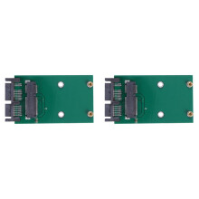 2X PCI-E MSATA SSD to 1.8 Inch Micro- Adapter Converter Card Module Board