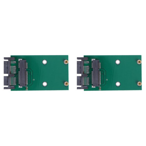 2X  PCI-E MSATA SSD to 1.8 Inch Micro- Adapter Converter Card Module Board