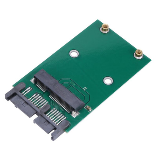 2X Scheda del Modulo Scheda Convertitore  PCI-e MSATA SSD un 1,8 Pollici Micro- Adattatore Scheda 1