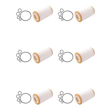 6X 0001802609 Car Engine Oil Filter Fleece Grid Replacement for - C CL CLK CLS E G GL GLK ML Class