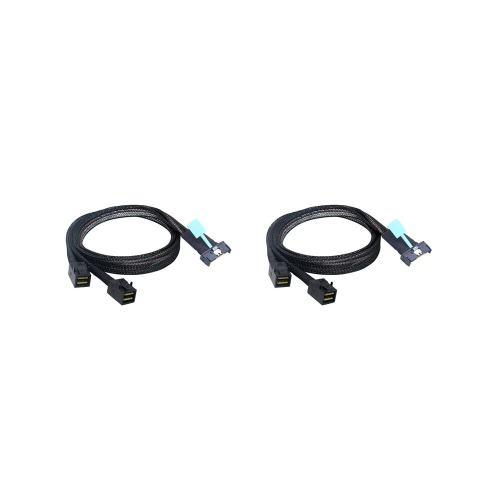 2X Mcio 8I To 2 X Sff 8643 Cable Pcie Gen5 Mcio 8X To Sas Hd Sff 8643 High Speed Cable For Server Data Center 0.5M 6031702746778