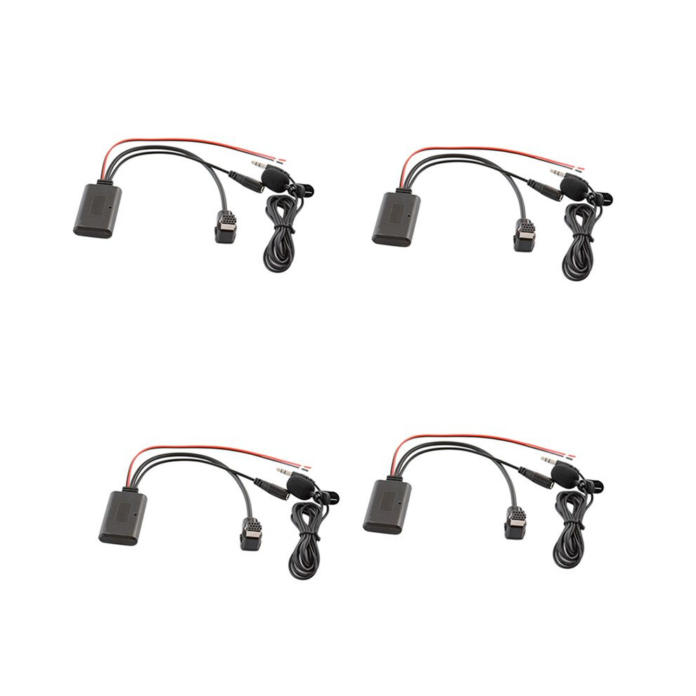 4X Car 5.0 Aux Cable Microphone Handsfree Mobile Phone Free Calling Adapter For Radio Ip-Bus P99 P01 6032338627806
