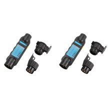 2X 12V Vehicle Car Trailer Tester 7/13 Pin Towing Light Cable Circuit Plug Socket with 2 Adapters Electrical Tools